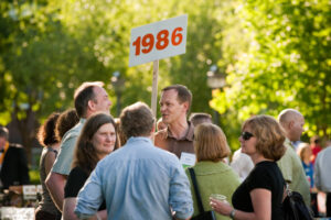 Photo of members of class of 1986 at Reunion 2011