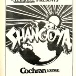 Flyer advertising Shangoya in spring 1986