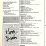 WMCN 1983 Spring program schedule