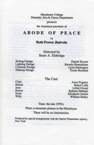 1989 Abode Of Peace program