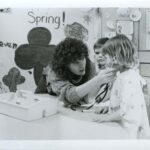 Elaina Bleifield working at a children's hospital in 1988