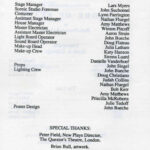 Abode of Peace theater program Fall 1989