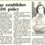 Mac Weekly 11/6/1987 article about AIDS policy