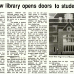 Mac Weekly 9/9/1988 article and photo of new, as yet unnamed, library