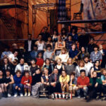 Cast group photo on stage of the Runaways Fall 1988