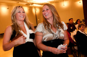 Photo of Monique Epperson and one other person at the Hall of Fame Banquet 2010