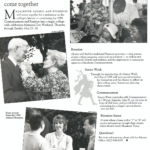Article about Reunion and Commencement together in 1996, in Macalester Today November 1995