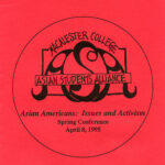 Cover of program for ASA Issues and Activism Spring Conference 4/8/1995