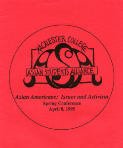 Cover of program for ASA Issues and Activism Spring Conference 4/8/1995