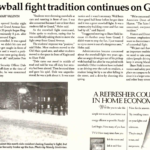 The Mac Weekly 10/2/1994 article about snowball fight across Grand