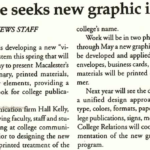 The Mac Weekly 4/8/1994 article about college rebranding