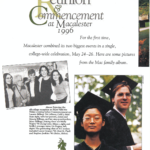 Page from Macalester Today about 1996 Commencement