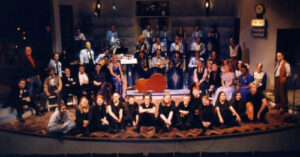 Group photo of 1940's Radio Hour in 1997