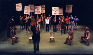 Performers on Stage for Waiting for Lefty 1998