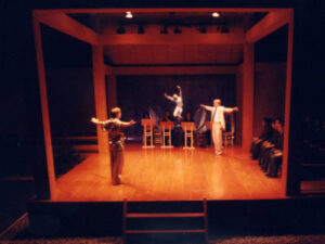 Performers on stage for Return to Kanburi 1999