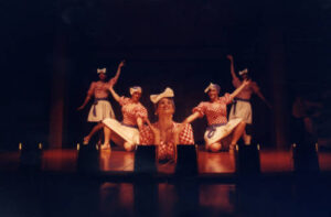 Performers on stage for Return to Kanburi 1999
