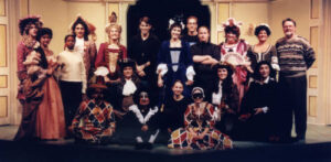 Performers on stage for The Sisterhood 1999