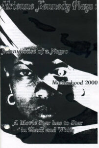 Flyer for Adrienne Kennedy Plays 2000