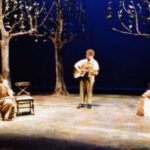Performers on stage for The Cherry Orchard 2000