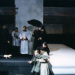 Performers on stage for Hamlet 2001
