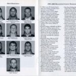 Images of the men's basketball roster for 2000-2001 along with Macalester athletic highlights