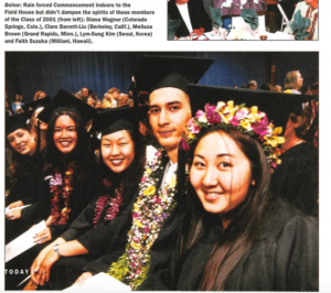 Article from Mac Today on Commencement for Class of 2001