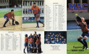 Fastpitch flyer with roster for 2001