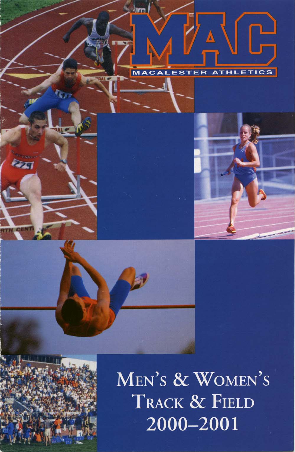 Cover of men's and women's track and field 2000-2001