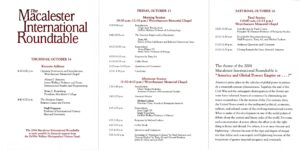 International Roundtable Program 2004 pp. 1-3