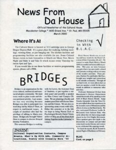 News From Da House Cultural House Newsletter March 2000