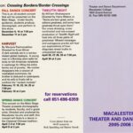 2005-2006 Theater Season Offerings Mailing