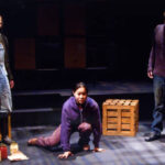 An image of three characters from the 2008 production Faraway