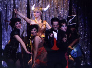 An image from the 2010 production of Cabaret. Six characters posing