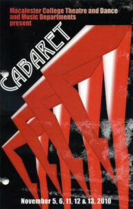 Promo poster for the 2010 production of Cabaret