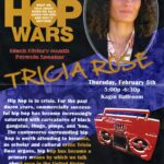 A poster promoting the Black History Month Keynote Speaker, Tricia Rose