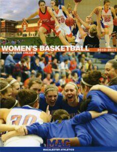 Poster advertising the 2010-2011 Women's Basketball
