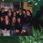 A Christmas postcard with the program board students in 2010