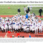 For the first time in 67 years, the Mac Football team hoisted a conference championship trophy