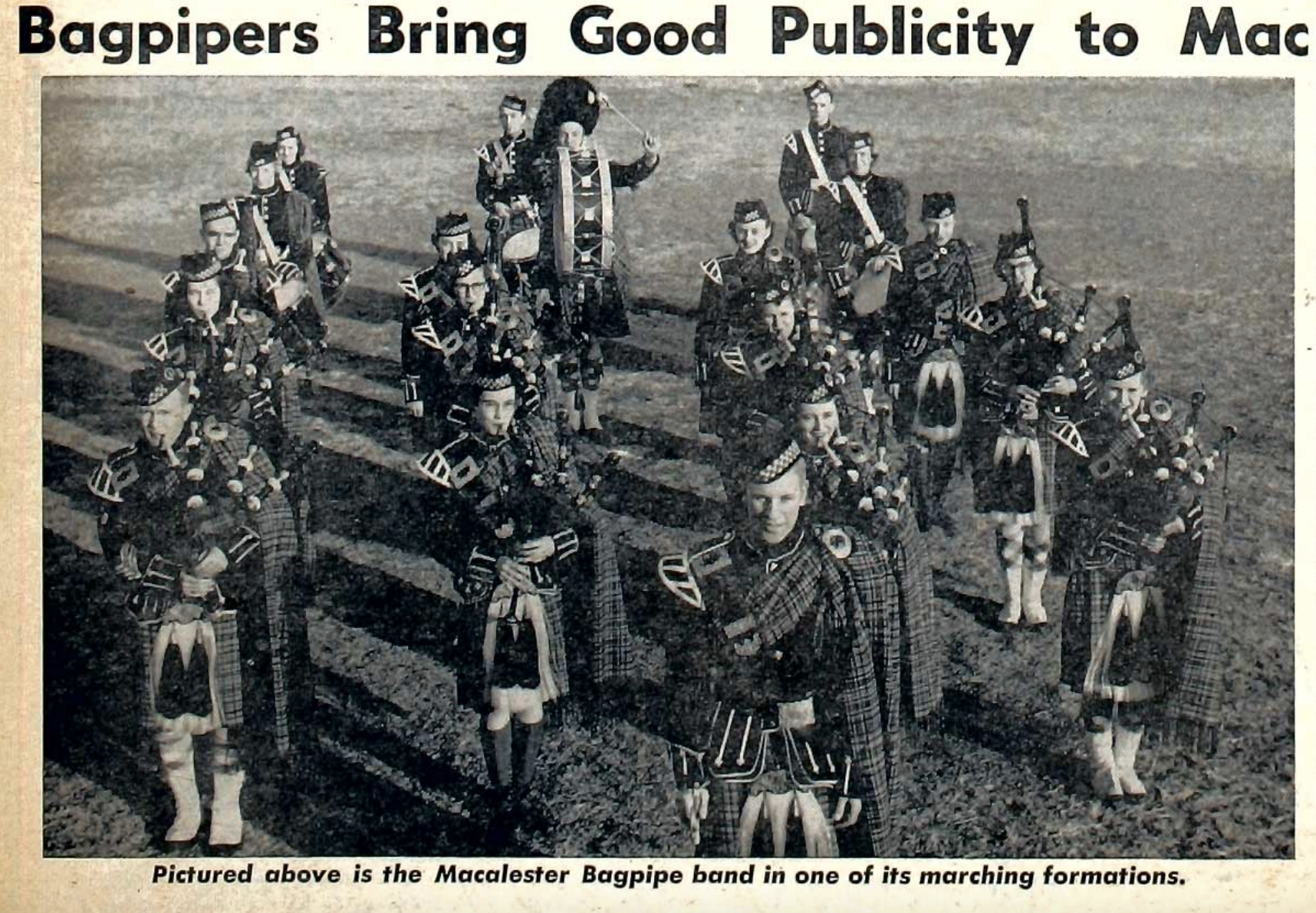 Pipe Band, 1953