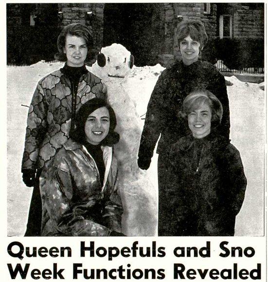 The Mac Weekly, January 22, 1965. Sno Queen Candidates.