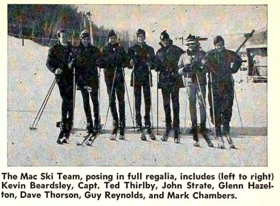 The Mac Weekly, March 14, 1969. Mac Ski Team.