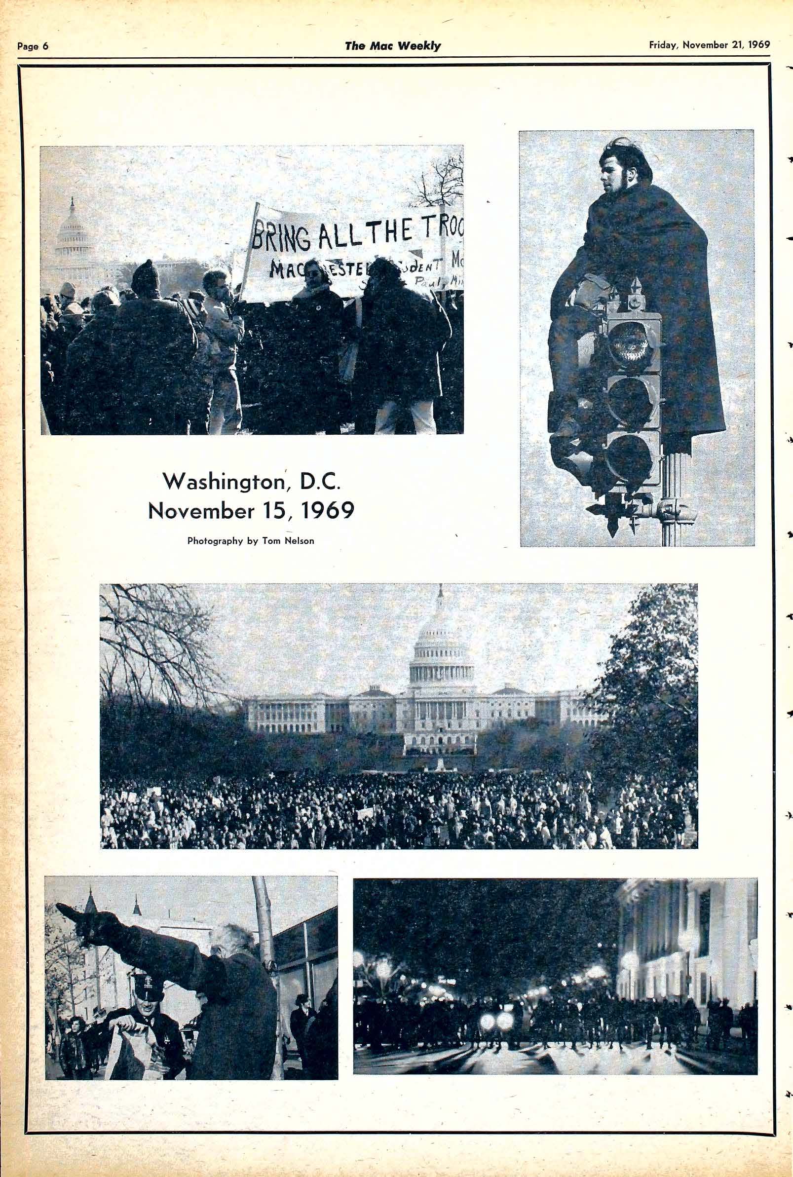 The Mac Weekly, November 21, 1969. Bring Troops Home Now.