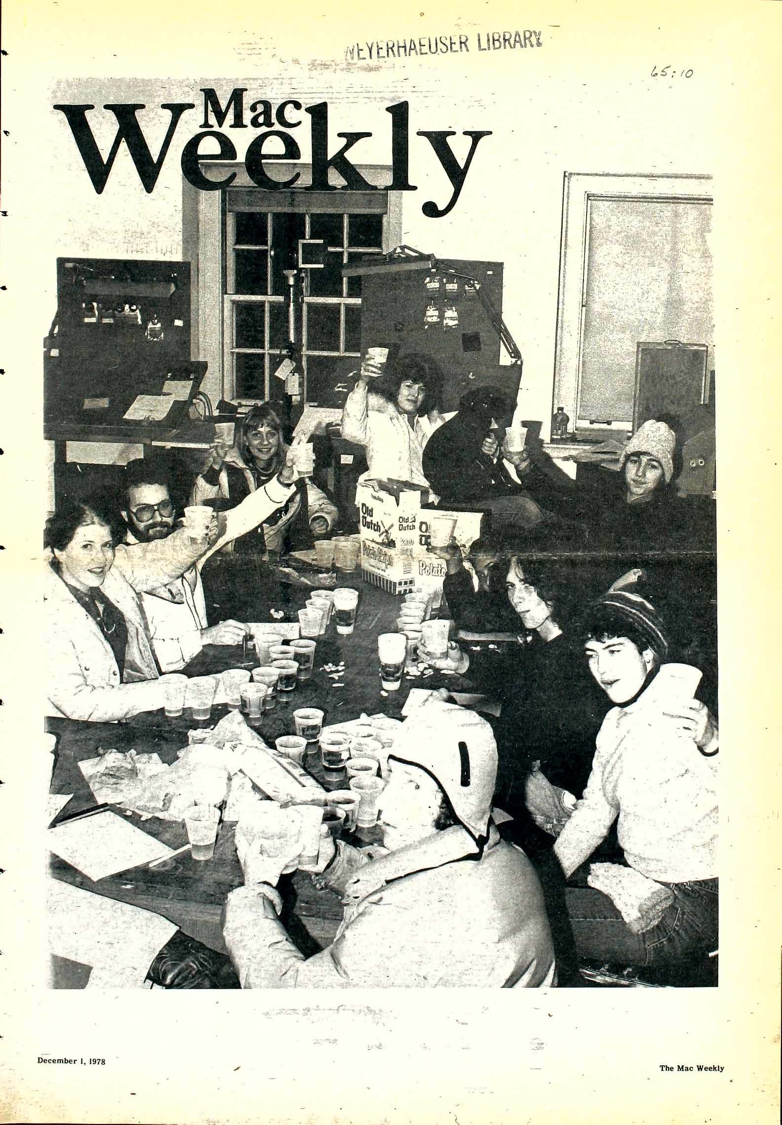 The Mac Weekly, December 1, 1978. Staff.