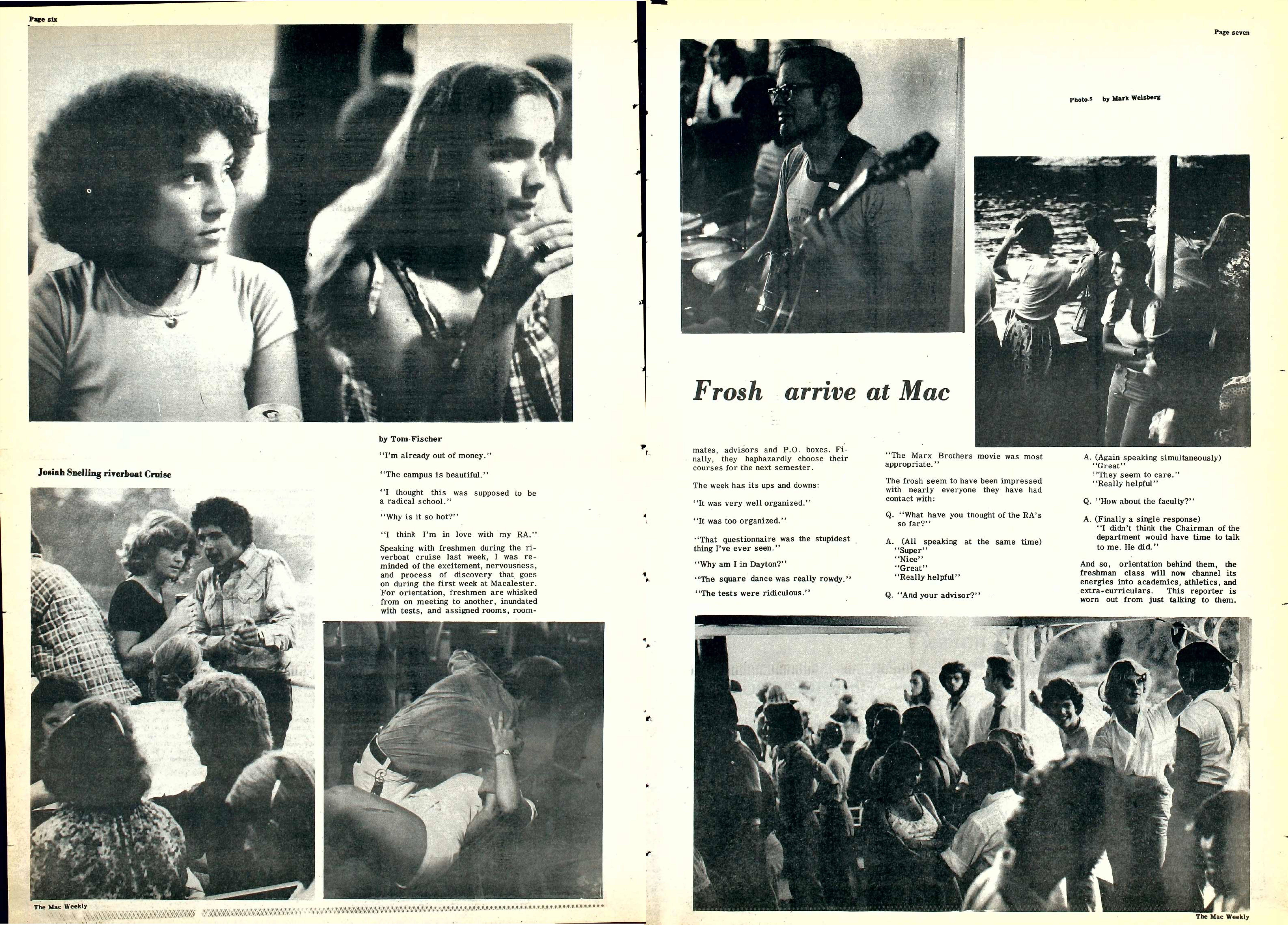 The Mac Weekly, September 7, 1978. Orientation Issue.