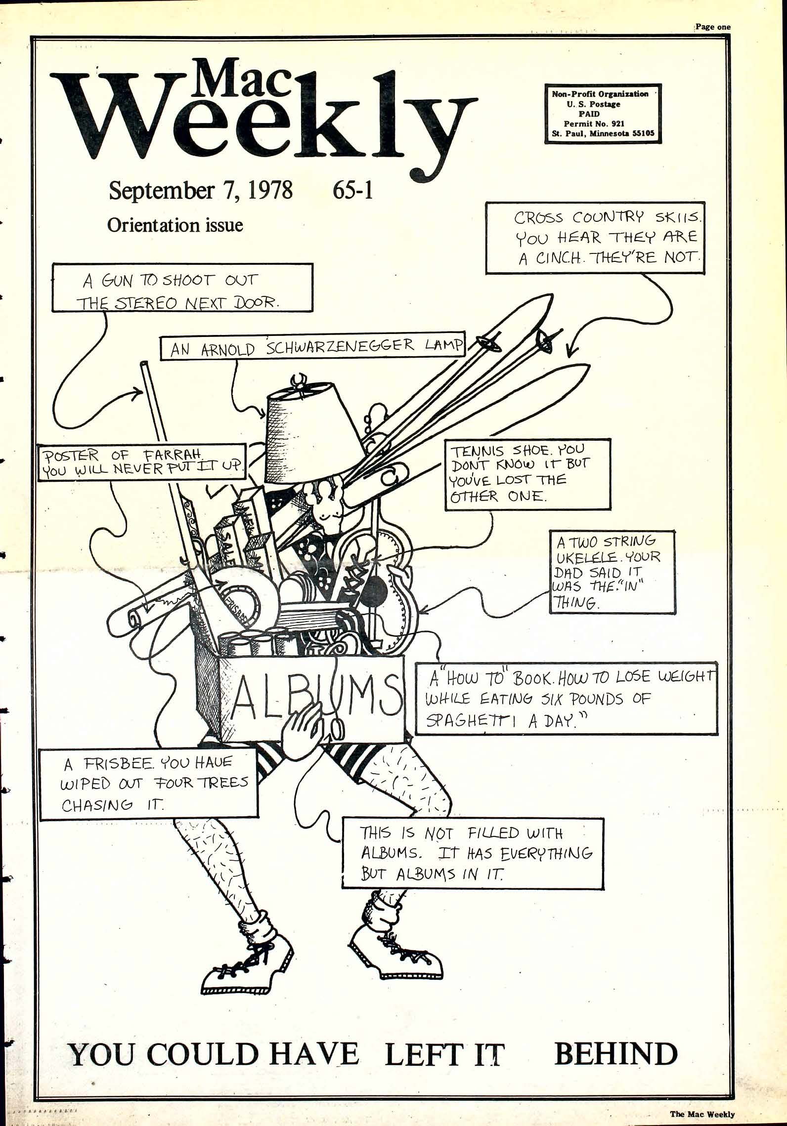 The Mac Weekly, September 7, 1978. Orientation Issue.